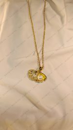 Luxury Pearl Shell Stainless Steel Necklace - Golden Color Guaranteed Water Resistant Pendant for Women | NAZMIHA - Image 6