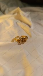 Luxury Crown Crystal Stainless Steel Adjustable Ring - Golden Color Guaranteed Water Resistant Ring for Women | NAZMIHA - Image 5